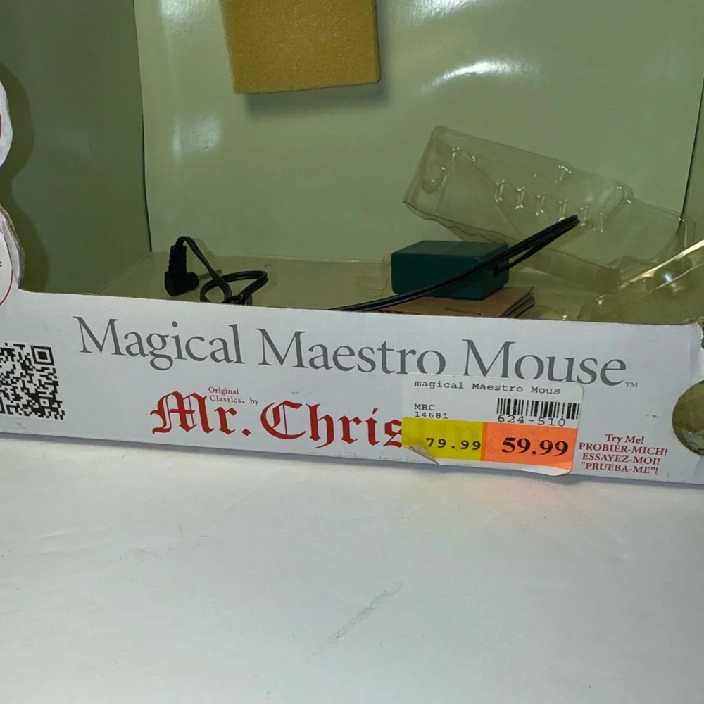 2006 Mr. Christmas Magical Maestro Mouse Musical Piano With Sheet Music *read* - Picture 8 of 11